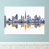 Dubai Skyline Canvas Afdruk (Insitu (Houten vloer))