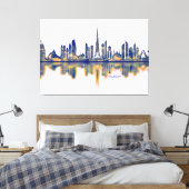 Dubai Skyline Canvas Afdruk (Insitu (Slaapkamer))