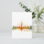 Dubai Skyline Cityscape Emirates v3 Briefkaart (Staand voorkant)