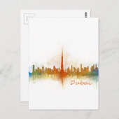 Dubai Skyline Cityscape Emirates v3 Briefkaart (Voorkant / Achterkant)