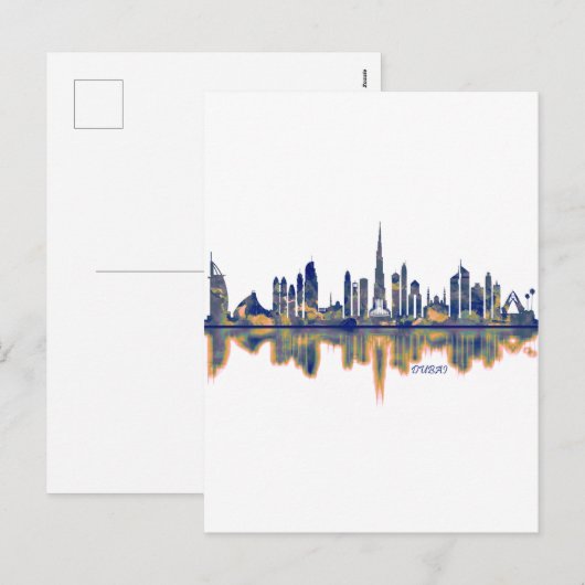 Dubai Skyline Feestdagenkaart (Voorkant / Achterkant)