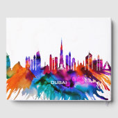 Dubai Skyline Gastenboek (Achterkant)