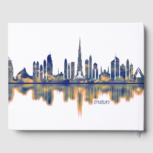 Dubai Skyline Gastenboek (Achterkant)