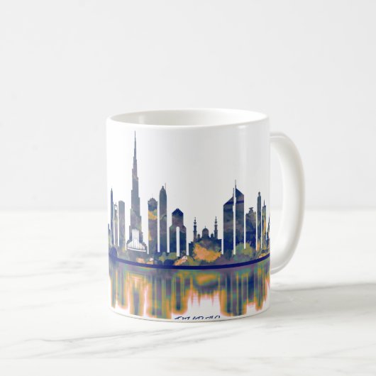Dubai Skyline Koffiemok (Voorkant rechts)