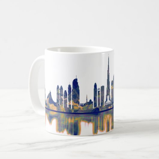 Dubai Skyline Koffiemok (Voorkant links)