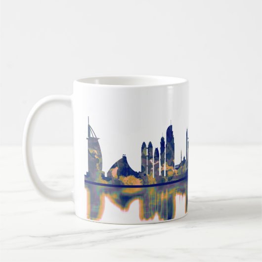 Dubai Skyline Koffiemok (Links)
