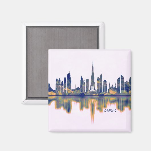 Dubai Skyline Magneet (Voorkant / Achterkant)