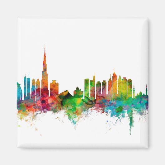 Dubai Skyline Magneet (Voorkant)