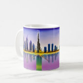 Dubai skyline met de wolkenkrabber Burj Khalifa Koffiemok (Voorkant links)