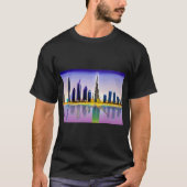 Dubai skyline met de wolkenkrabber Burj Khalifa T-shirt (Voorkant)