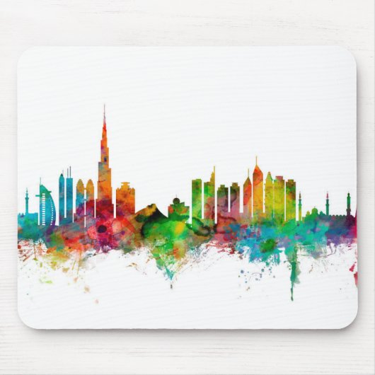 Dubai Skyline Muismat (Voorkant)