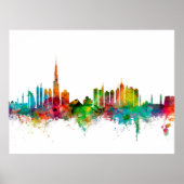 Dubai Skyline Poster (Voorkant)