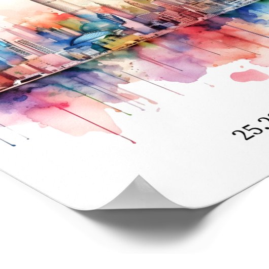 Dubai Skyline Poster (Hoek)