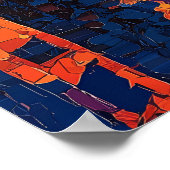 Dubai Skyline Poster – Moderne futuristische muurk (Hoek)