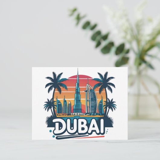 Dubai skyline Reizen Briefkaart (Staand voorkant)
