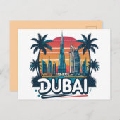 Dubai skyline Reizen Briefkaart (Voorkant / Achterkant)