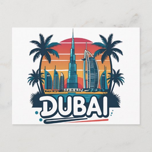 Dubai skyline Reizen Briefkaart (Voorkant)