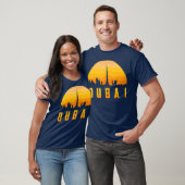 Dubai Skyline Schattigee Verenigde Arabische Emira T-shirt (Unisex)