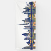 Dubai Skyline Spandoek (Verticaal)