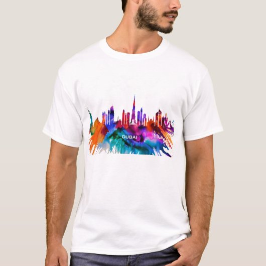Dubai Skyline T-shirt (Voorkant)