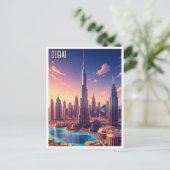Dubai Skyline Travel Briefkaart (Staand voorkant)