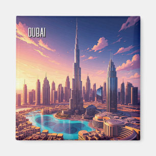 Dubai Skyline Travel Magneet