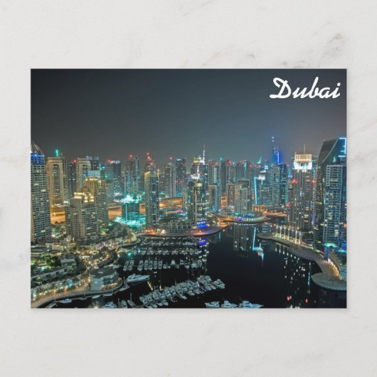 Dubai, skyline van de Verenigde Arabische Emiraten Briefkaart (Voorkant)