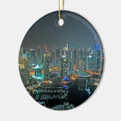 Dubai, skyline van de Verenigde Arabische Emiraten Keramisch Ornament (Links)