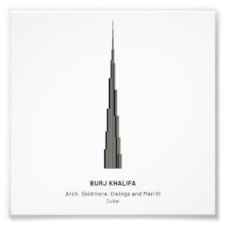 Dubai Skyscraper - Fotovergroting Foto Afdruk