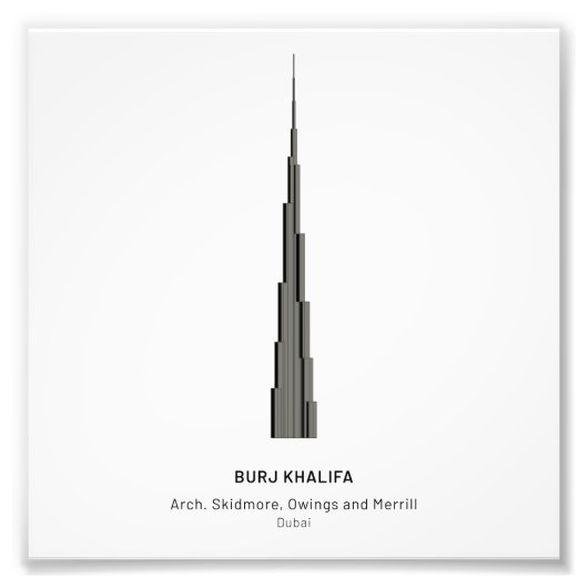 Dubai Skyscraper - Fotovergroting Foto Afdruk (Voorkant)