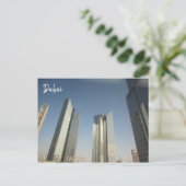 dubai skyscrapers briefkaart (Staand voorkant)