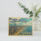 Dubai slaat de datum  Briefkaarten op (Staand voorkant)
