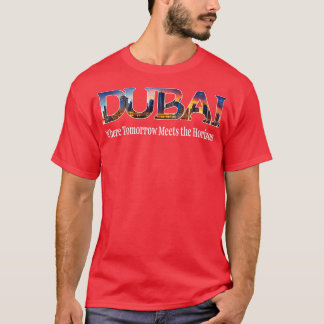 Dubai Souvenir Skyline Verenigde Arabische Emirate T-shirt