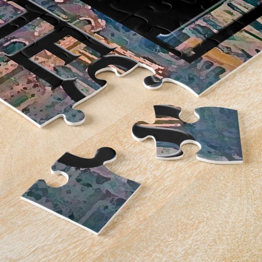 Dubai Square Puzzle Legpuzzel (Zijkant)