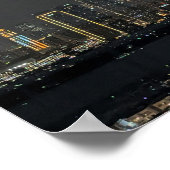 Dubai Stad Lichten Poster (Hoek)