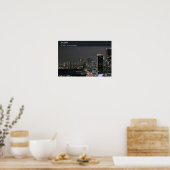 Dubai Stad Lichten Poster (Keuken)