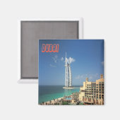Dubai Stad VAE Koelkast Magnet Souvenir (Voorkant / Achterkant)