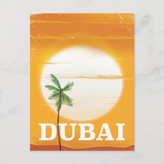 Dubai -stijl vakantie poster briefkaart (Voorkant)