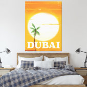 Dubai -stijl vakantie poster canvas afdruk (Insitu (Slaapkamer))