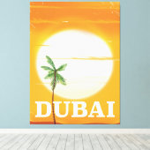 Dubai -stijl vakantie poster canvas afdruk (Insitu (Houten vloer))