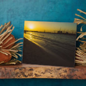 Dubai strand zonsondergang fotoplaat (Zijkant)