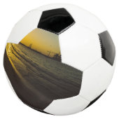 Dubai strand zonsondergang voetbal (Drie kwart)