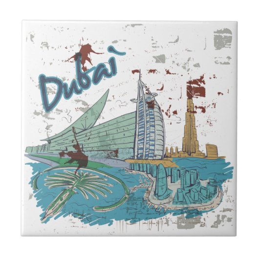 Dubai Tegeltje (Voorkant)