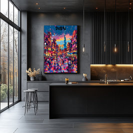 Dubai: The City of Gold - Arte Contemporáneo Perfect Poster