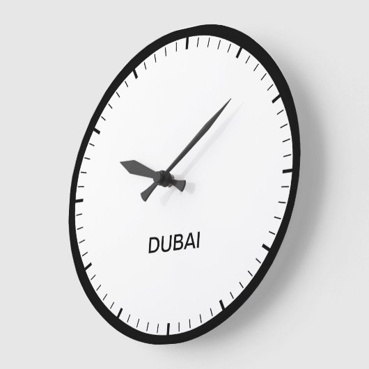 Dubai Time Zone Newsroom Style Clock Grote Klok (Hoek)