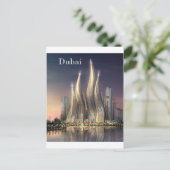 dubai Towers (van St.K.) Briefkaart (Staand voorkant)