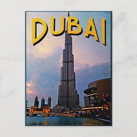 Dubai Travel Briefkaart (Voorkant)