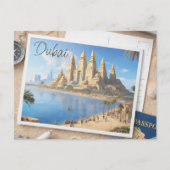Dubai Travel Postcard Briefkaart (Voorkant)