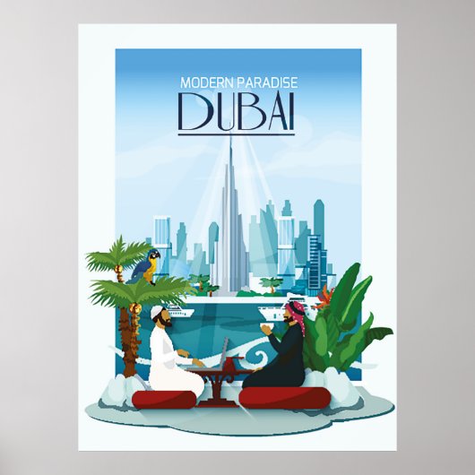 Dubai Travel Poster (Voorkant)