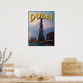 Dubai Travel Poster (Keuken)